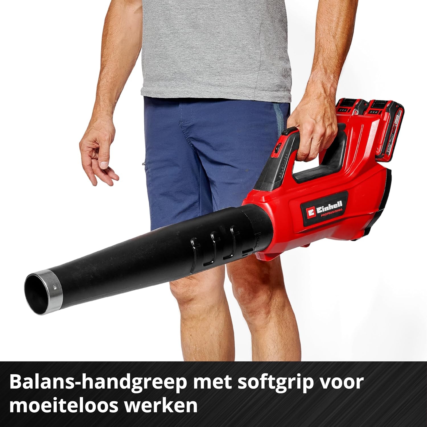 Einhell Professional Accu Bladblazer GP-LB 36/230 Li E BL-Solo - Rood/Zwart - 230 km/u - Zonder Accu