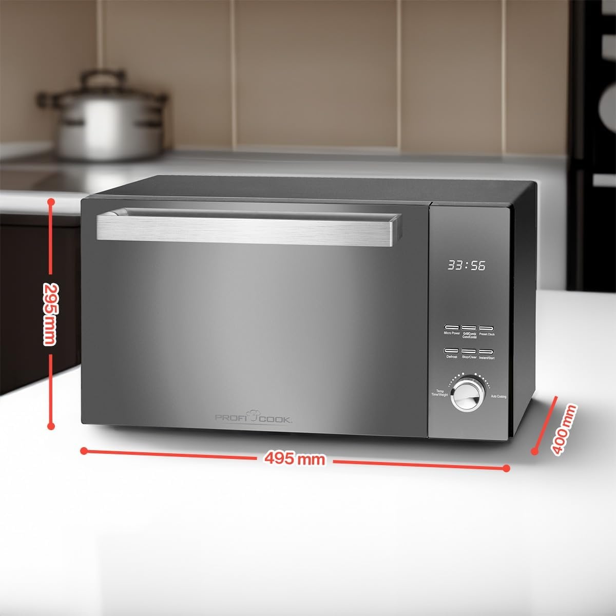 ProfiCook PC-MWG 1204 Magnetron met Grill - 23 liter - Zwart