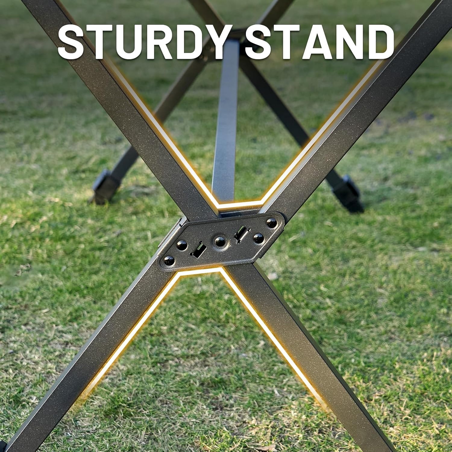 TIMBER RIDGE XXL Campingtafel inklapbaar 125 x 80 cm - Bruin