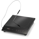 CASO TC2400 Thermo Control enkele inductiekookplaat met thermometer voor nauwkeurig braden en koken, perfect voor SousVide, temperatuurbereik 60-240 °C, timer, 2400 watt