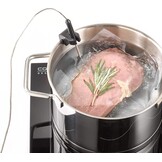 CASO TC2400 Thermo Control enkele inductiekookplaat met thermometer voor nauwkeurig braden en koken, perfect voor SousVide, temperatuurbereik 60-240 °C, timer, 2400 watt