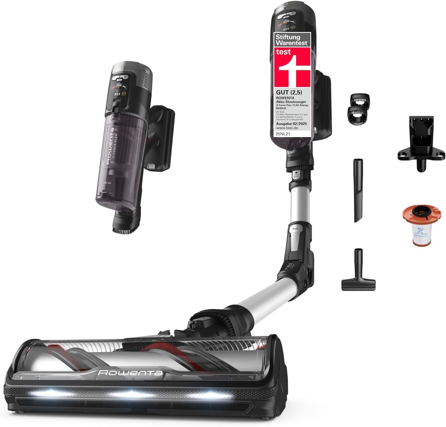 Rowenta X-Force Flex 13.60 RH9A36WV Steelstofzuiger - Paars/Zwart