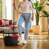 Vileda Ultramax Turbo Complete Set - Vlakmop met Emmer - Wit/Rood