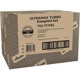 Vileda Ultramax Turbo Complete Set - Vlakmop met Emmer - Wit/Rood