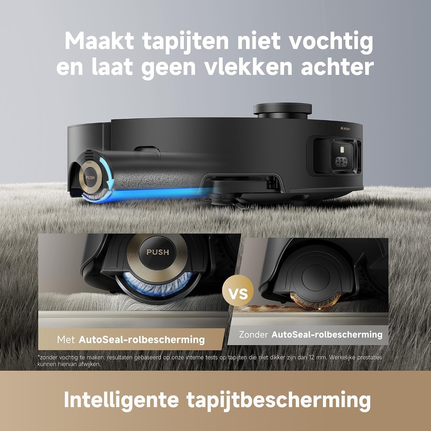 DREAME Aqua10 Roller robotstofzuiger met AquaRoll dweil, 30.000 Pa