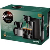 Philips Senseo Switch HD6592/64 Koffiezetapparaat - 2-in-1 - RVS/Zwart