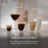 De'Longhi Linea Classic EM450.M My LatteArt Handmatig koffiezetapparaat met stoomsproeier, zonder E.S.E-filter, manometer, dubbelwandig filter, 15 bar, kopjes tot 13 cm, staal