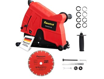 ANZTOOL 230 mm Stofafzuigkap voor Haakse Slijper – Universeel voor Doorslijpen & Sleuvenfrezen, Gereedschapsloze Verstelling