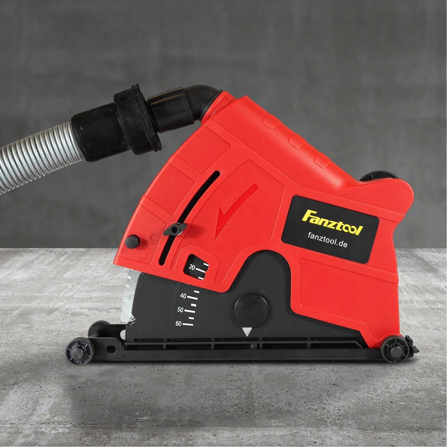 ANZTOOL 230 mm Stofafzuigkap voor Haakse Slijper – Universeel voor Doorslijpen & Sleuvenfrezen, Gereedschapsloze Verstelling