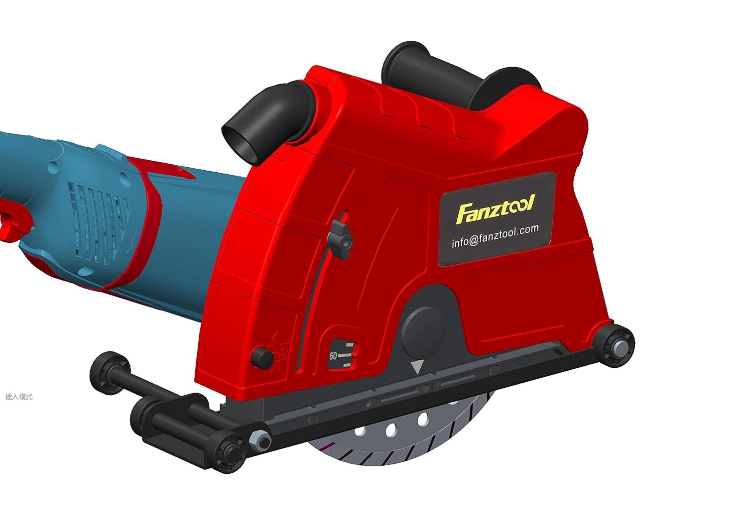 ANZTOOL 230 mm Stofafzuigkap voor Haakse Slijper – Universeel voor Doorslijpen & Sleuvenfrezen, Gereedschapsloze Verstelling