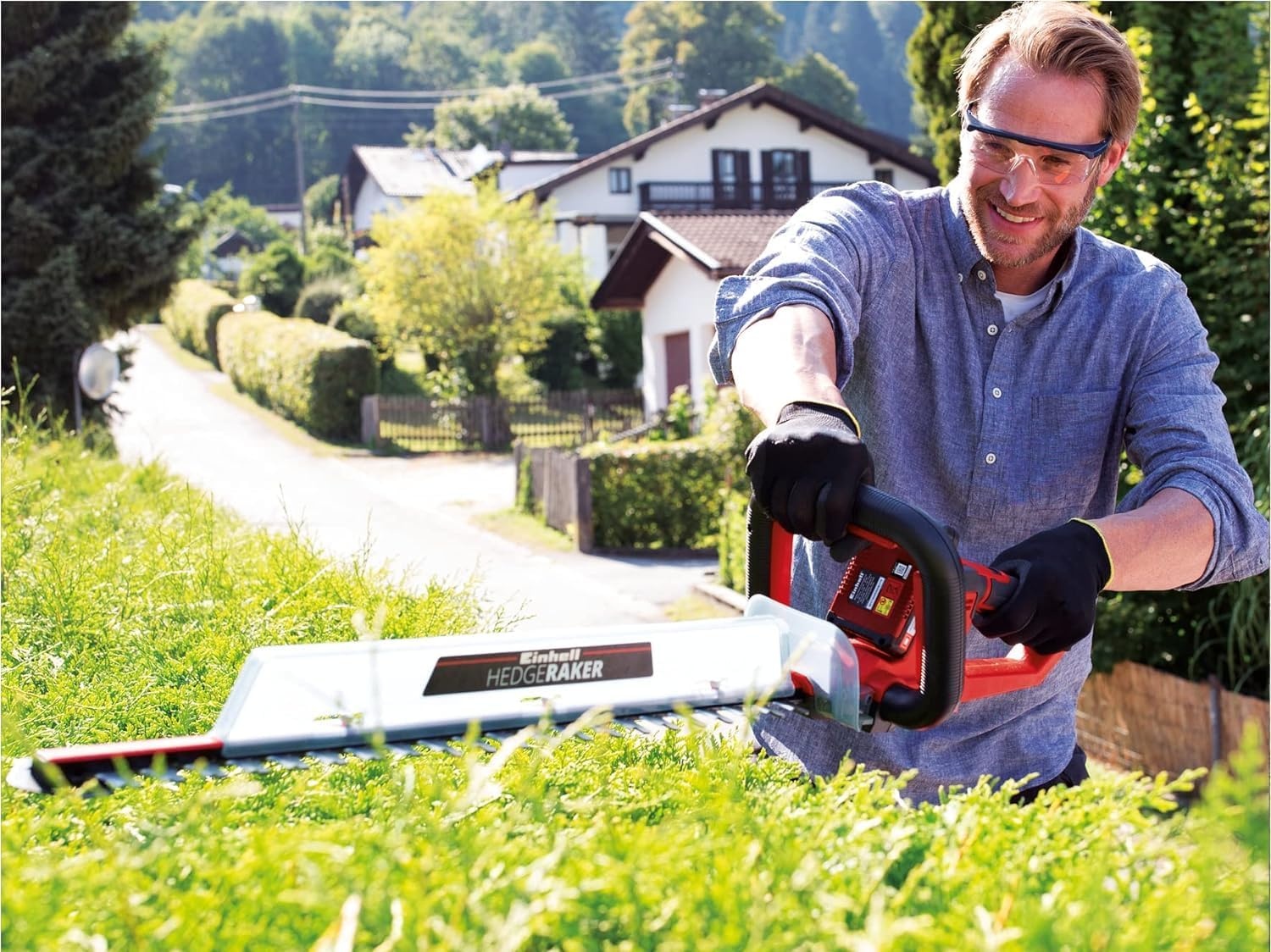 Einhell Accu Heggenschaar GE-CH 18/60 Li - 60 cm - Rood - Exclusief Accu en Lader