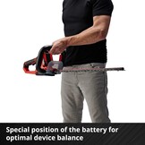 Einhell Accu Heggenschaar GE-CH 18/60 Li - 60 cm - Rood - Exclusief Accu en Lader