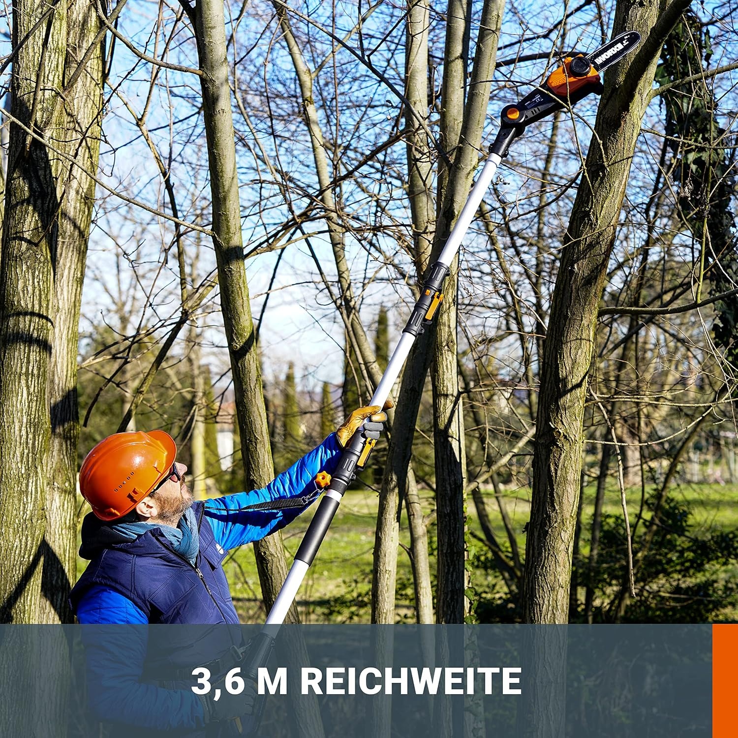 WORX WG349E.9 Accu Telescopische Hoogsnoeier 20 V - 20 cm zaagblad