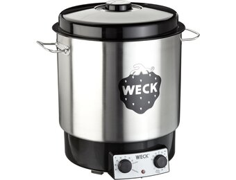 Weck WAT 25 inmaaktoestel 1800 watt met klok, roestvrij staal 18/10, 230 volts, metallic