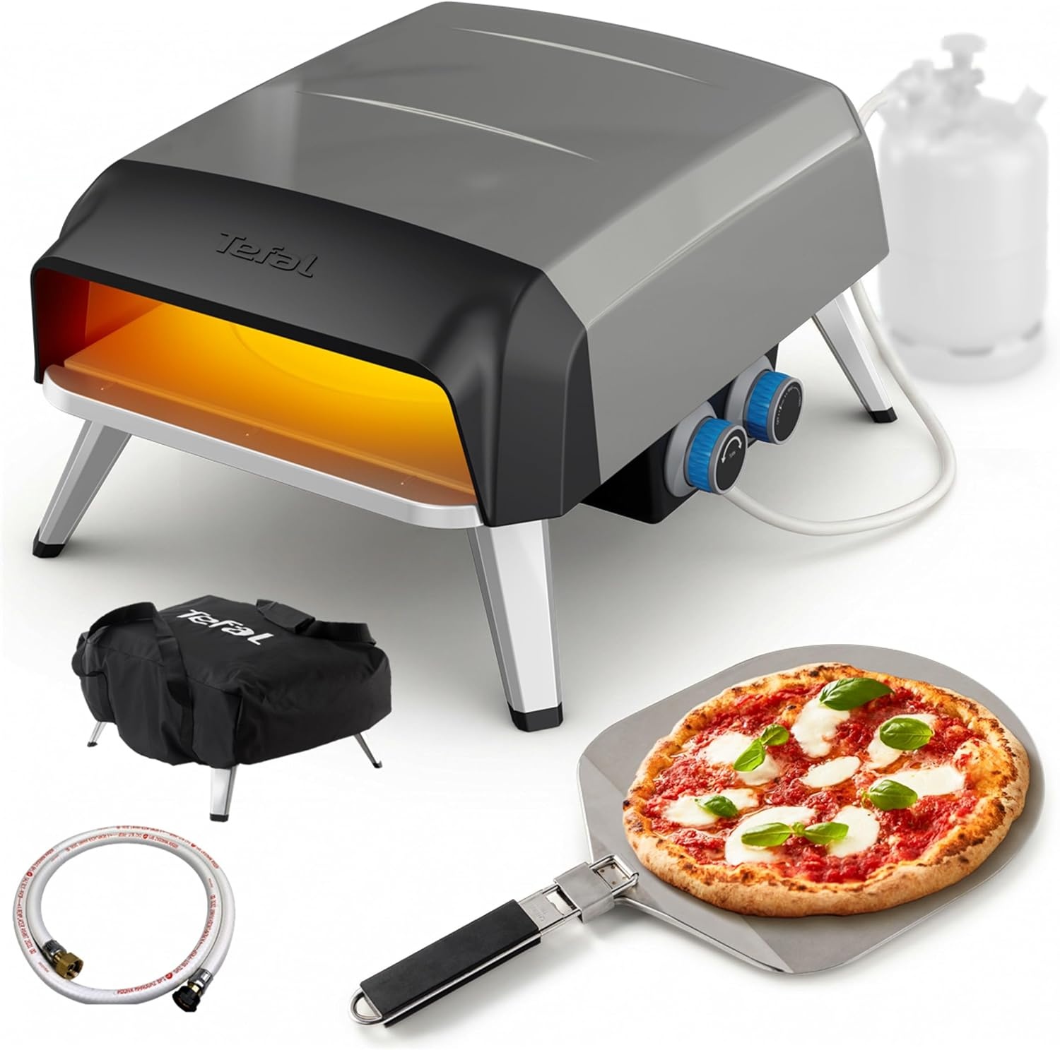 Tefal Pizza Pronto Gastoestel voor buiten 30 cm - Grijs