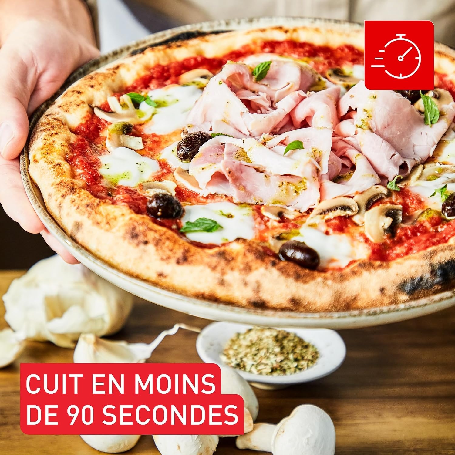 Tefal Pizza Pronto Gastoestel voor buiten 30 cm - Grijs