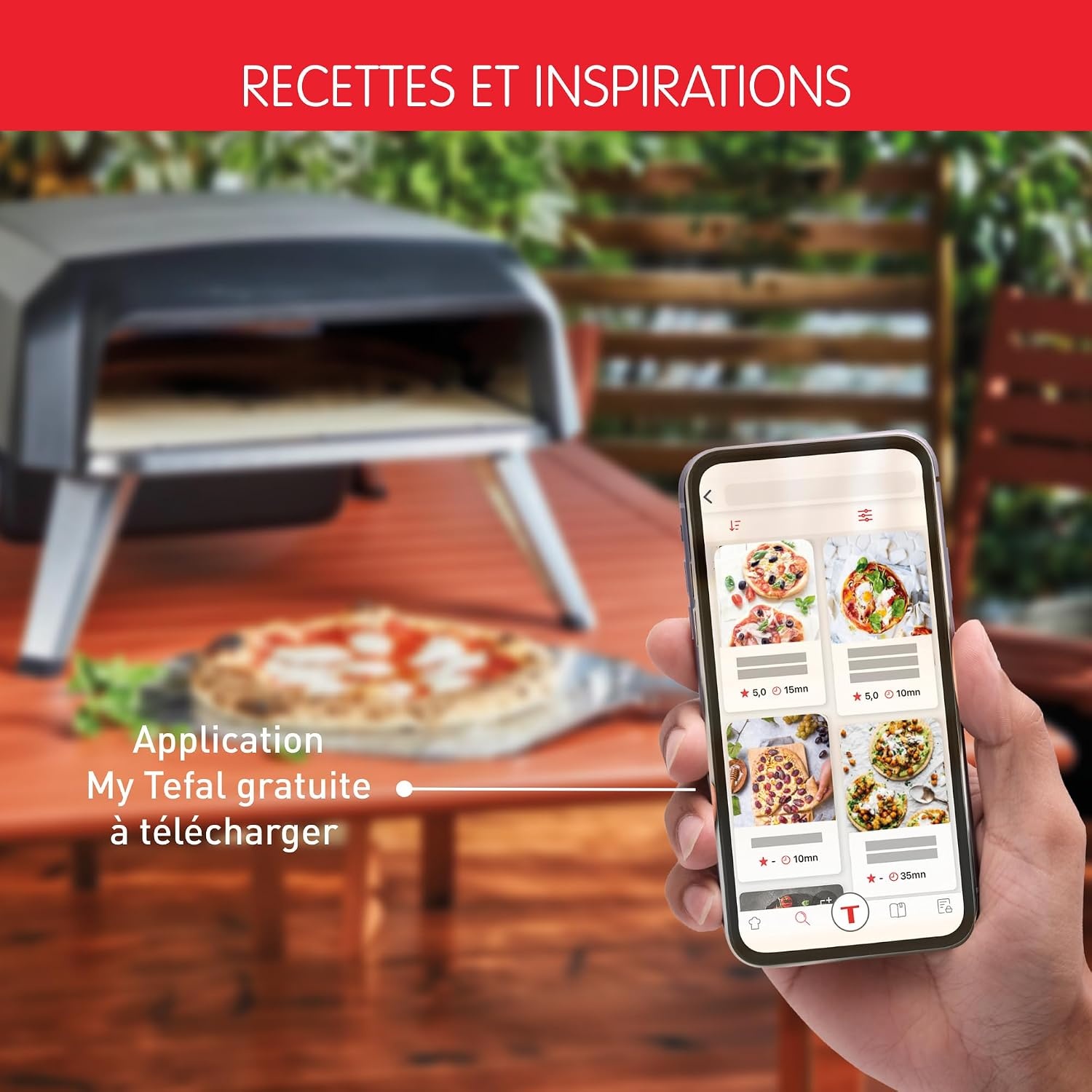 Tefal Pizza Pronto Gastoestel voor buiten 30 cm - Grijs