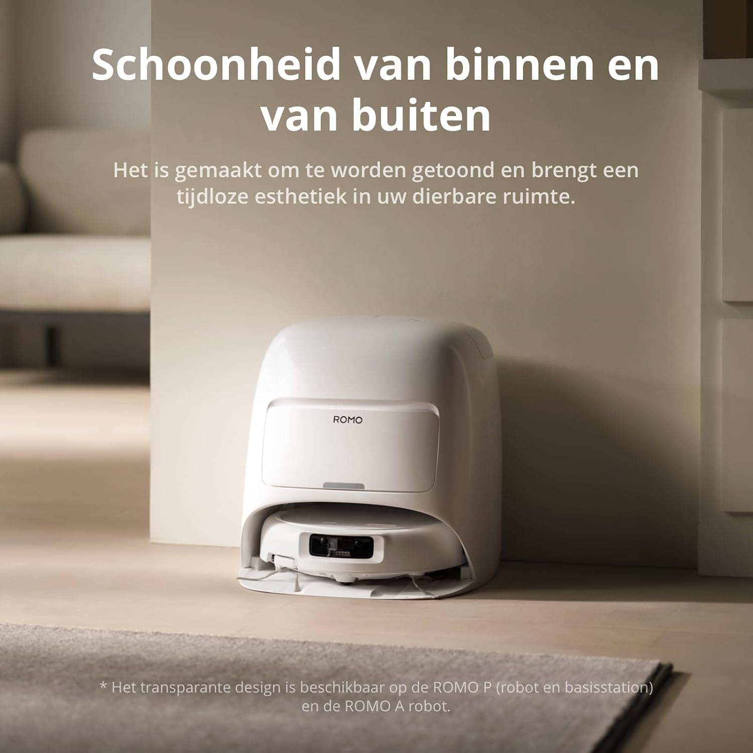 DJI ROMO S Robotstofzuiger en mop, sensoren op droneniveau