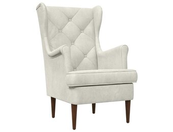 vidaXL Fauteuil Crèmekleurig Fluweel