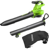 Greenworks 40V Accu Bladblazer en Bladzuiger met 2x 2Ah Accu en Lader - Groen