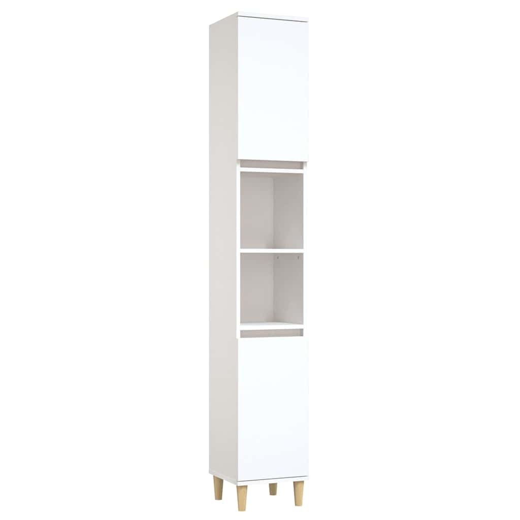 Badkamerkast Wit 30x30x190cm - 24% Korting
