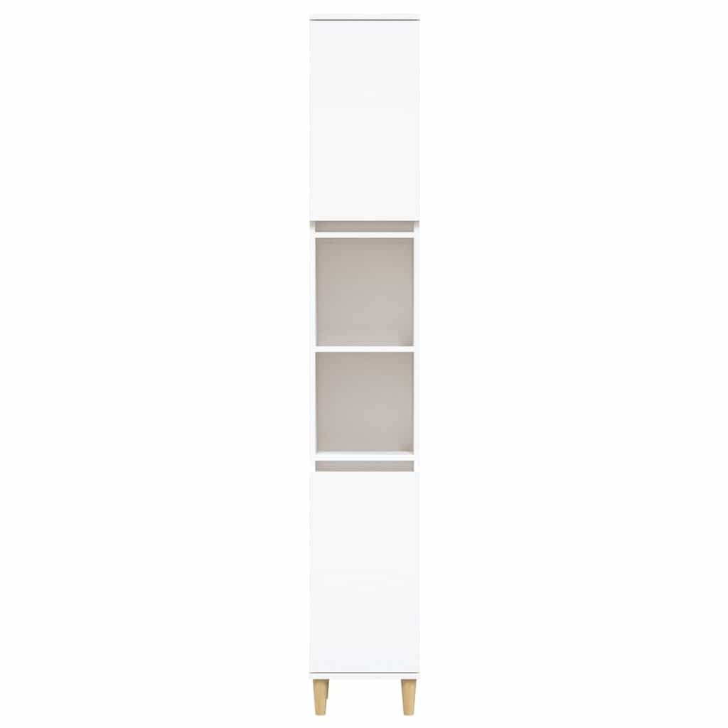 Badkamerkast Wit 30x30x190cm - 24% Korting