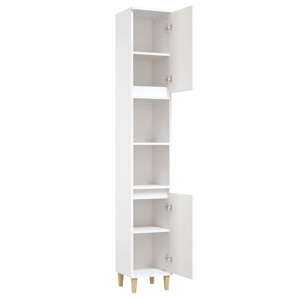 Badkamerkast Wit 30x30x190cm - 24% Korting