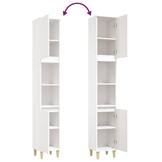 Badkamerkast Wit 30x30x190cm - 24% Korting