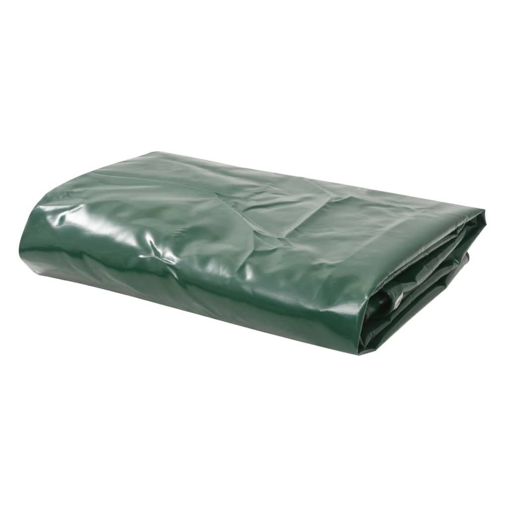 vidaXL Dekzeil 650 g/m² 6x8 m groen