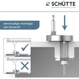 Schütte 82710 Slim, Duroplast softclose-mechanisme, deksel met snelsluiting voor eenvoudige reiniging, zitting geschikt voor alle gangbare toiletpotten, zwart, zwart
