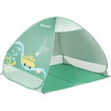 Badabulle B038205 UV-beschermingstent grote strandtent hoge bescherming tegen de zon SPF 50+ Pop-Up systeem Groën