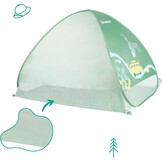 Badabulle B038205 UV-beschermingstent grote strandtent hoge bescherming tegen de zon SPF 50+ Pop-Up systeem Groën