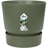 Elho Greenville Round 30cm Bloempot - Blad Groen