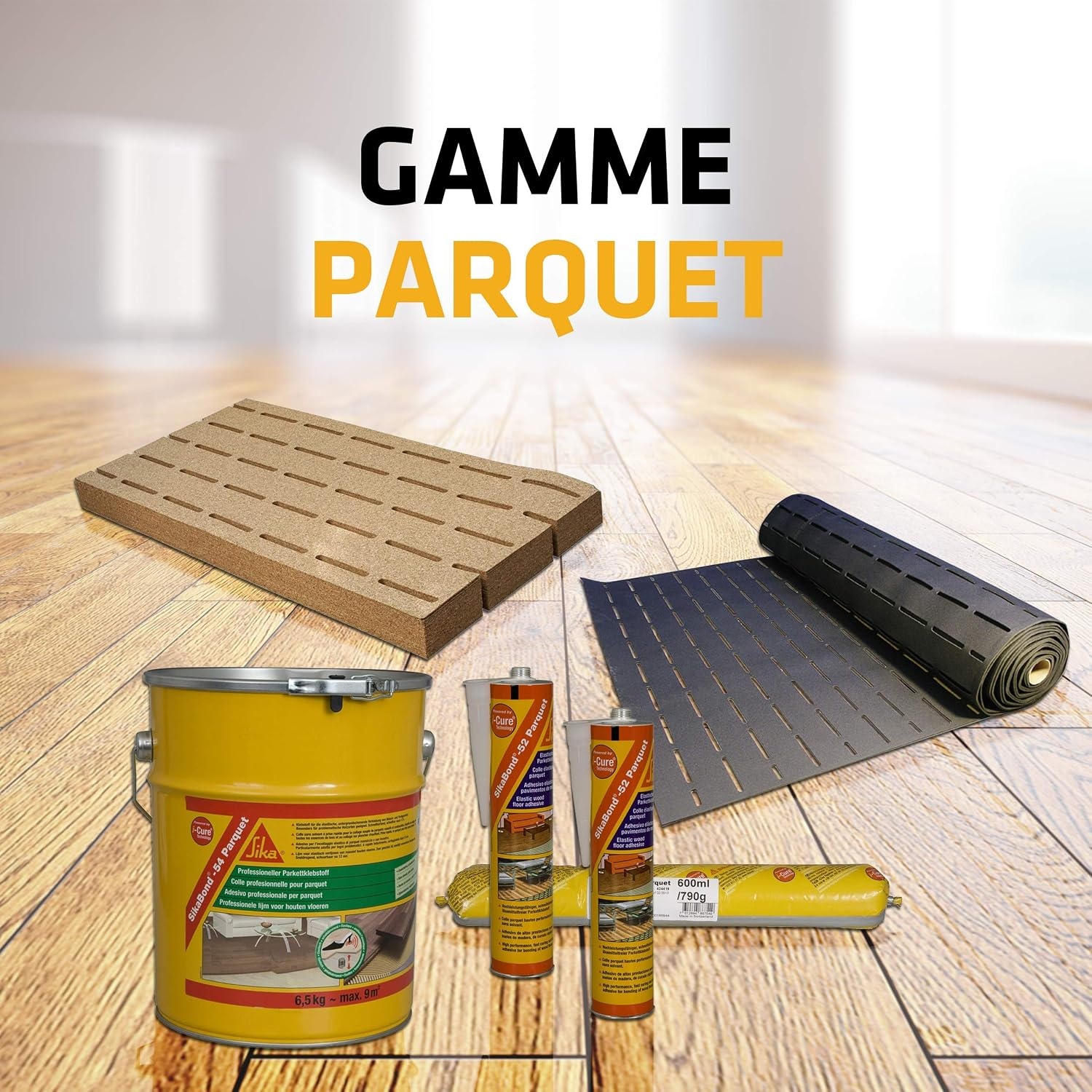 Sika 421469 sikabond-54 spatulable lijm polyurethaan voor parket 13 kg