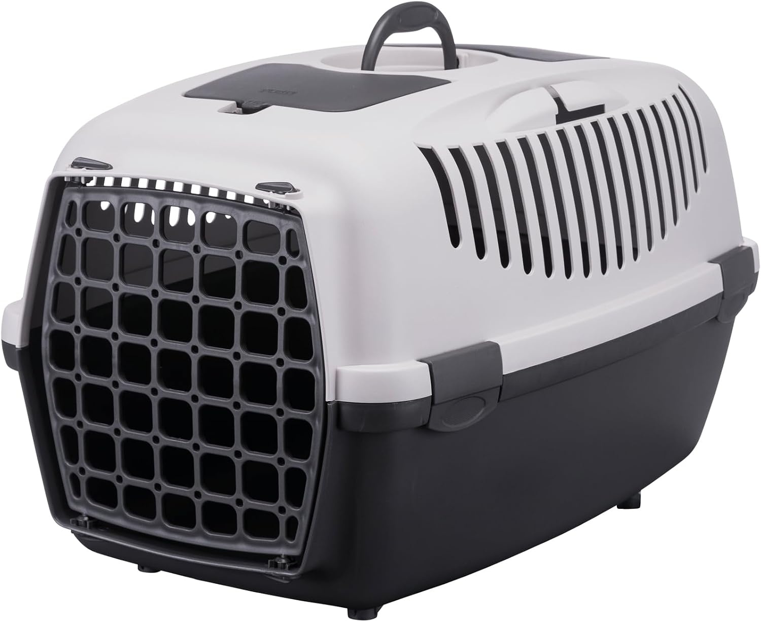 Trixie 39831 transportbox Capri 3, S: 40 × 38 × 61 cm, donkergrijs/lichtgrijs