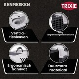 Trixie 39831 transportbox Capri 3, S: 40 × 38 × 61 cm, donkergrijs/lichtgrijs