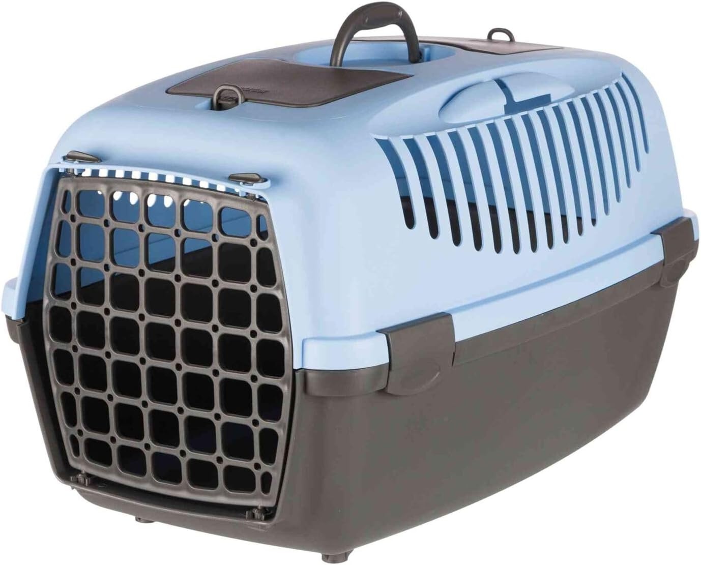 Trixie 39831 transportbox Capri 3, S: 40 × 38 × 61 cm, donkergrijs/lichtgrijs