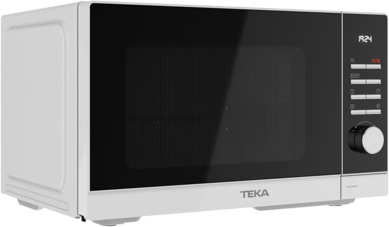 Teka MWE FS25 G WH- magnetron met grill, inhoud 25 l, 5 standen, uitgang 900 W, magnetron met grill 25 l, met draaiplateau 28,8 cm, wit