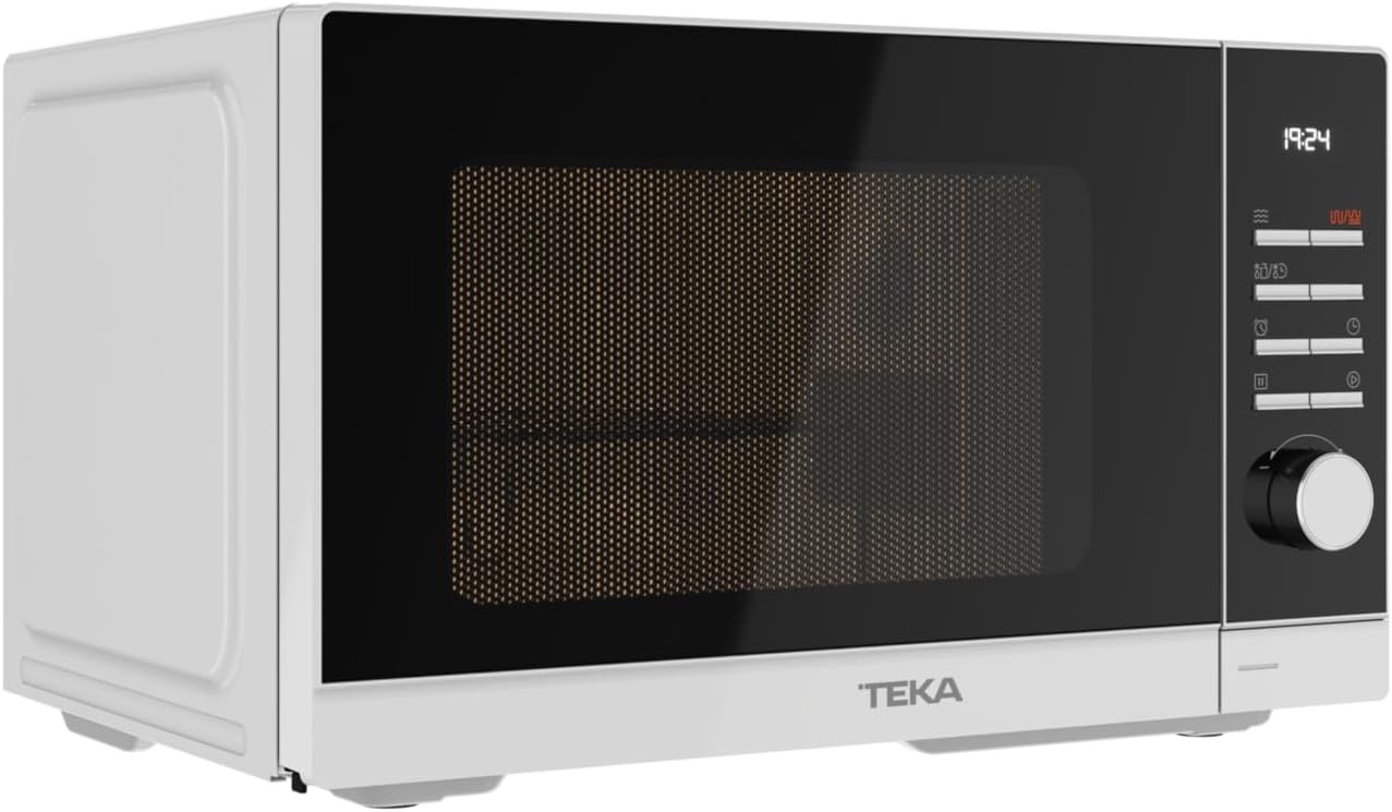 Teka MWE FS25 G WH- magnetron met grill, inhoud 25 l, 5 standen, uitgang 900 W, magnetron met grill 25 l, met draaiplateau 28,8 cm, wit