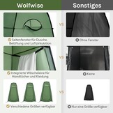 WolfWise Pop-Up Duschzelt – Kampeertent voor Douche, Toilet of Omkleden – Groen – 190 x 120 cm