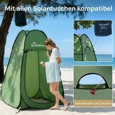 WolfWise Pop-Up Duschzelt – Kampeertent voor Douche, Toilet of Omkleden – Groen – 190 x 120 cm