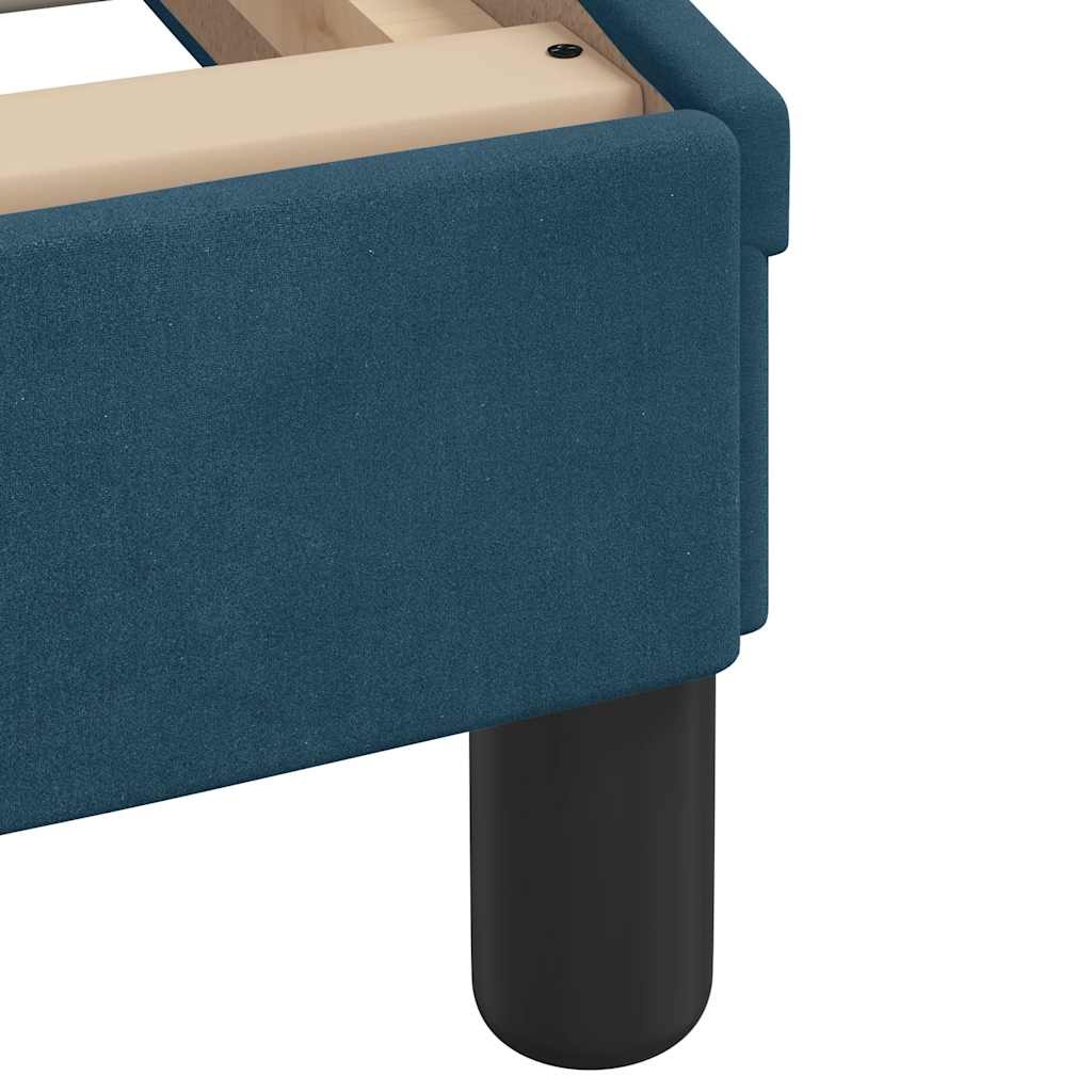 vidaXL Bedframe met hoofdeinde "Dover" fluweel blauw 90x190 cm
