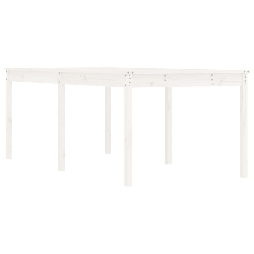 vidaXL Tuintafel 203,5x100x76 cm massief grenenhout wit