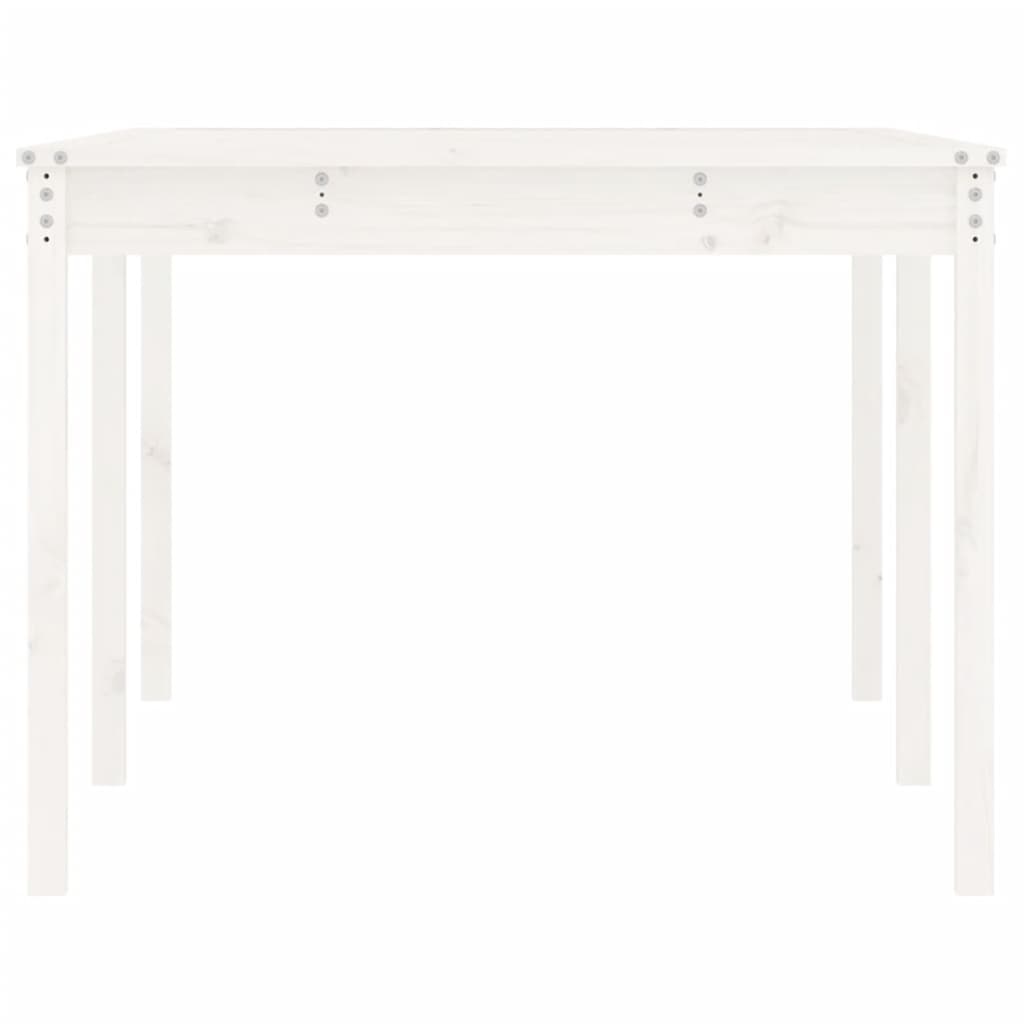 vidaXL Tuintafel 203,5x100x76 cm massief grenenhout wit