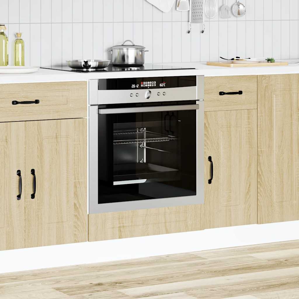 vidaXL Ovenkast Kalmar bewerkt hout sonoma eikenkleurig