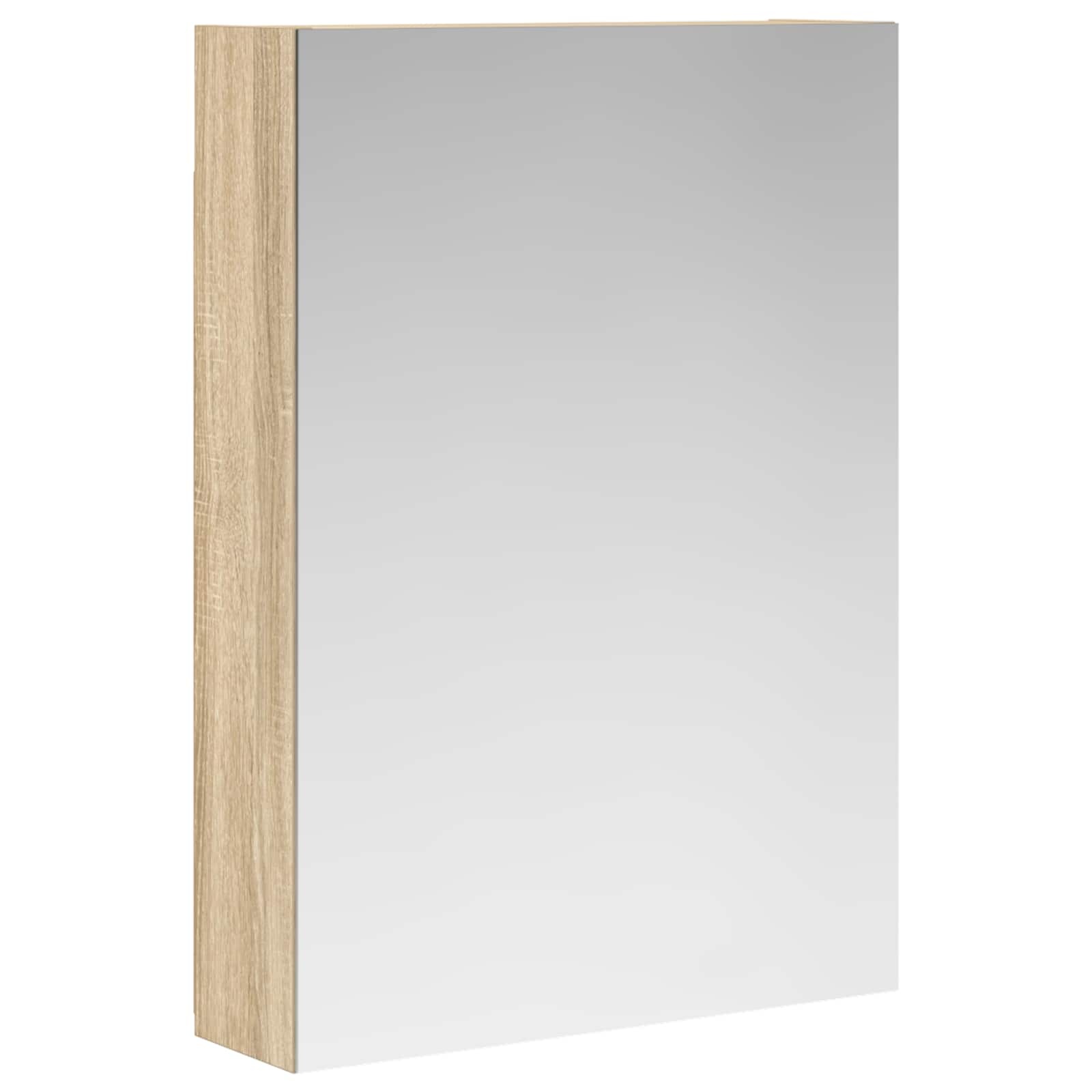 vidaXL Badkamer spiegelkast Sonoma Eiken 50 x 14,5 x 70 cm