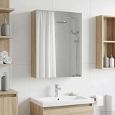 vidaXL Badkamer spiegelkast Sonoma Eiken 50 x 14,5 x 70 cm