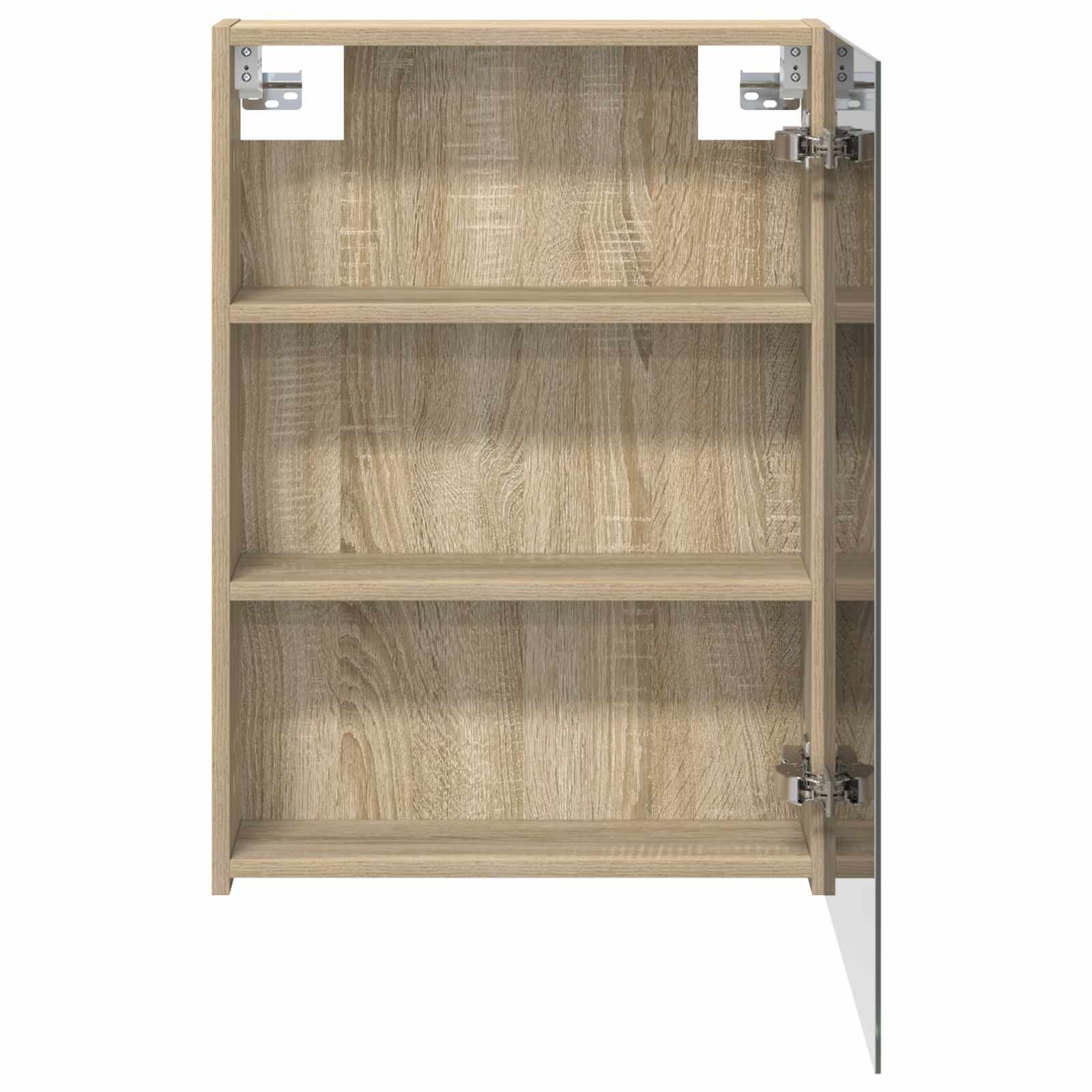 vidaXL Badkamer spiegelkast Sonoma Eiken 50 x 14,5 x 70 cm
