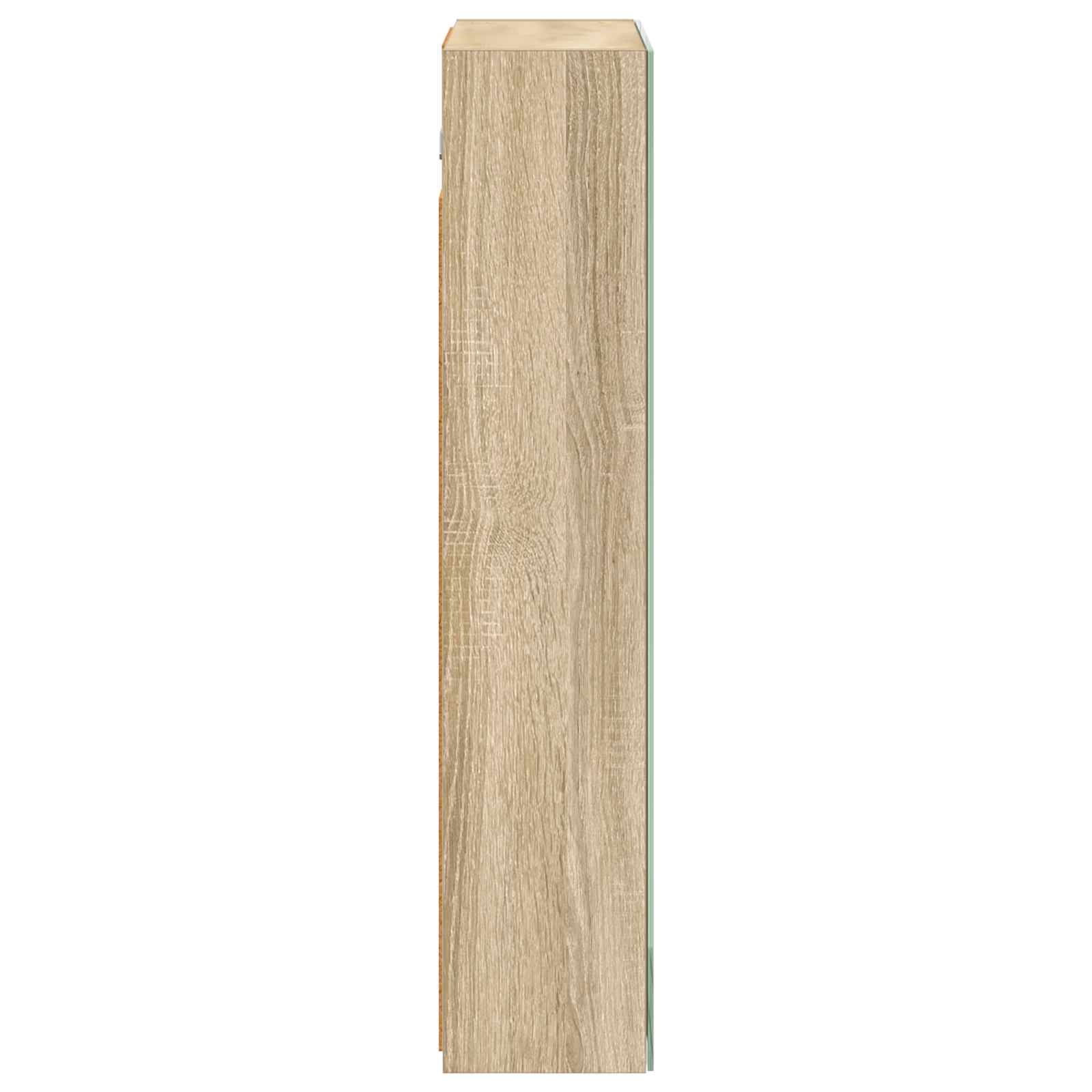 vidaXL Badkamer spiegelkast Sonoma Eiken 50 x 14,5 x 70 cm
