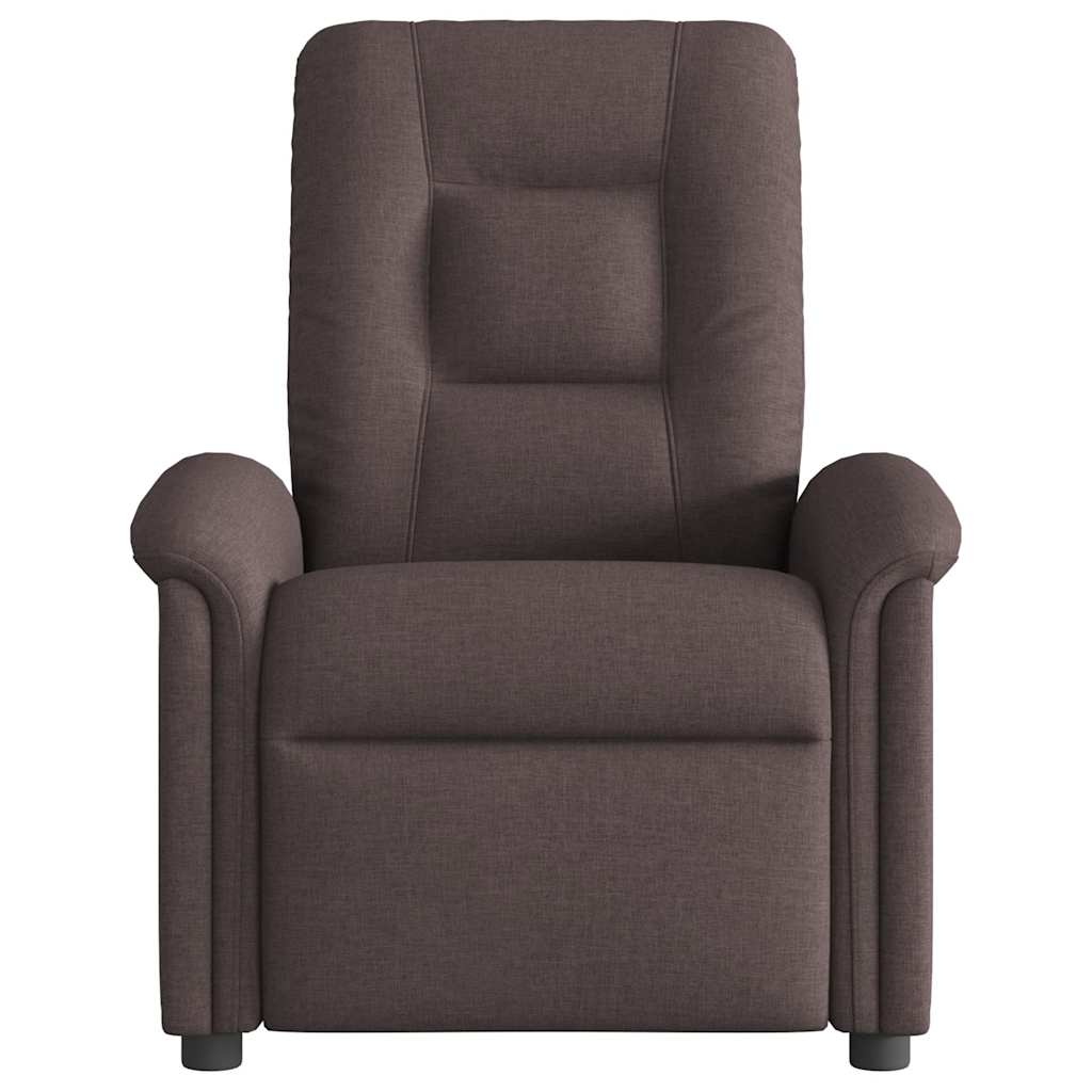 Verstelbare Massagestoel Stof Donkerbruin - 25% Korting